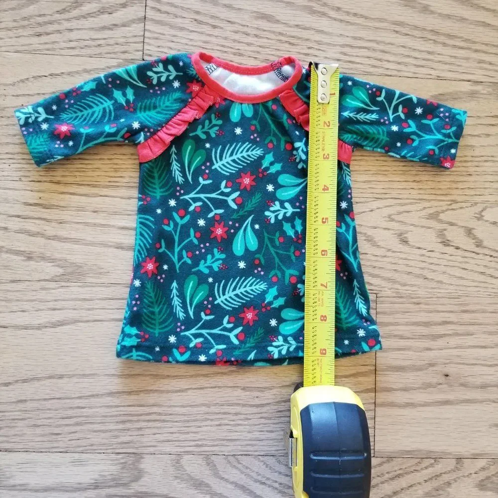 Cat & Jack 2T Christmas Sleep Dress with Matching Doll Sleep Dress NWOT
